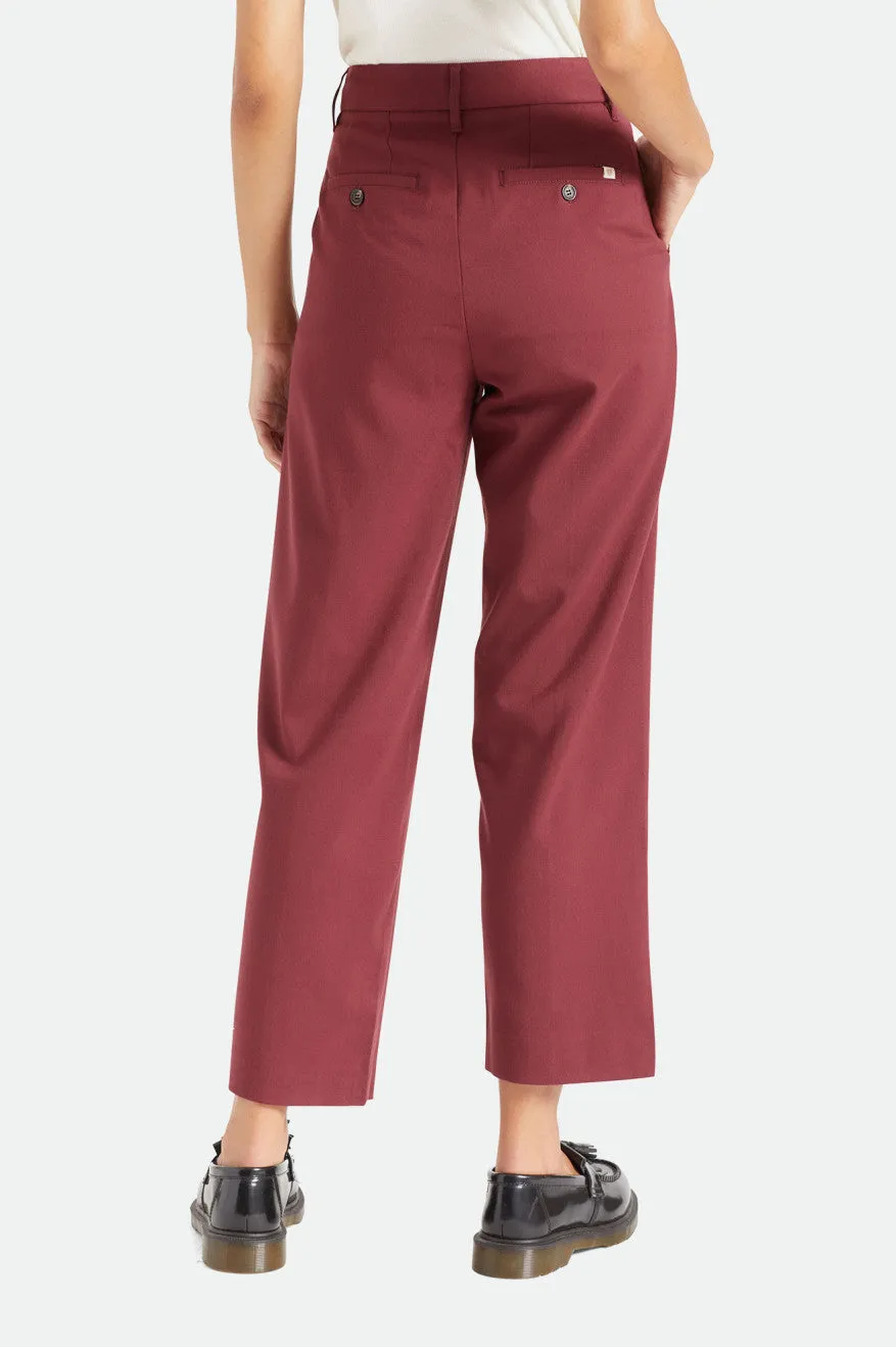 Retro Trouser Pant - Mahogany