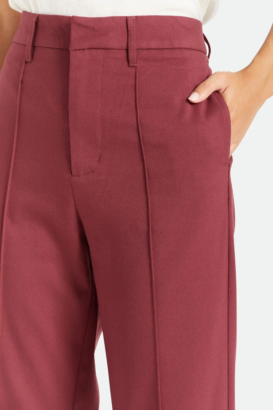 Retro Trouser Pant - Mahogany