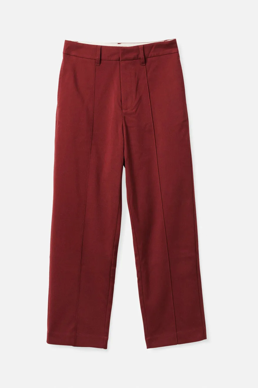 Retro Trouser Pant - Mahogany