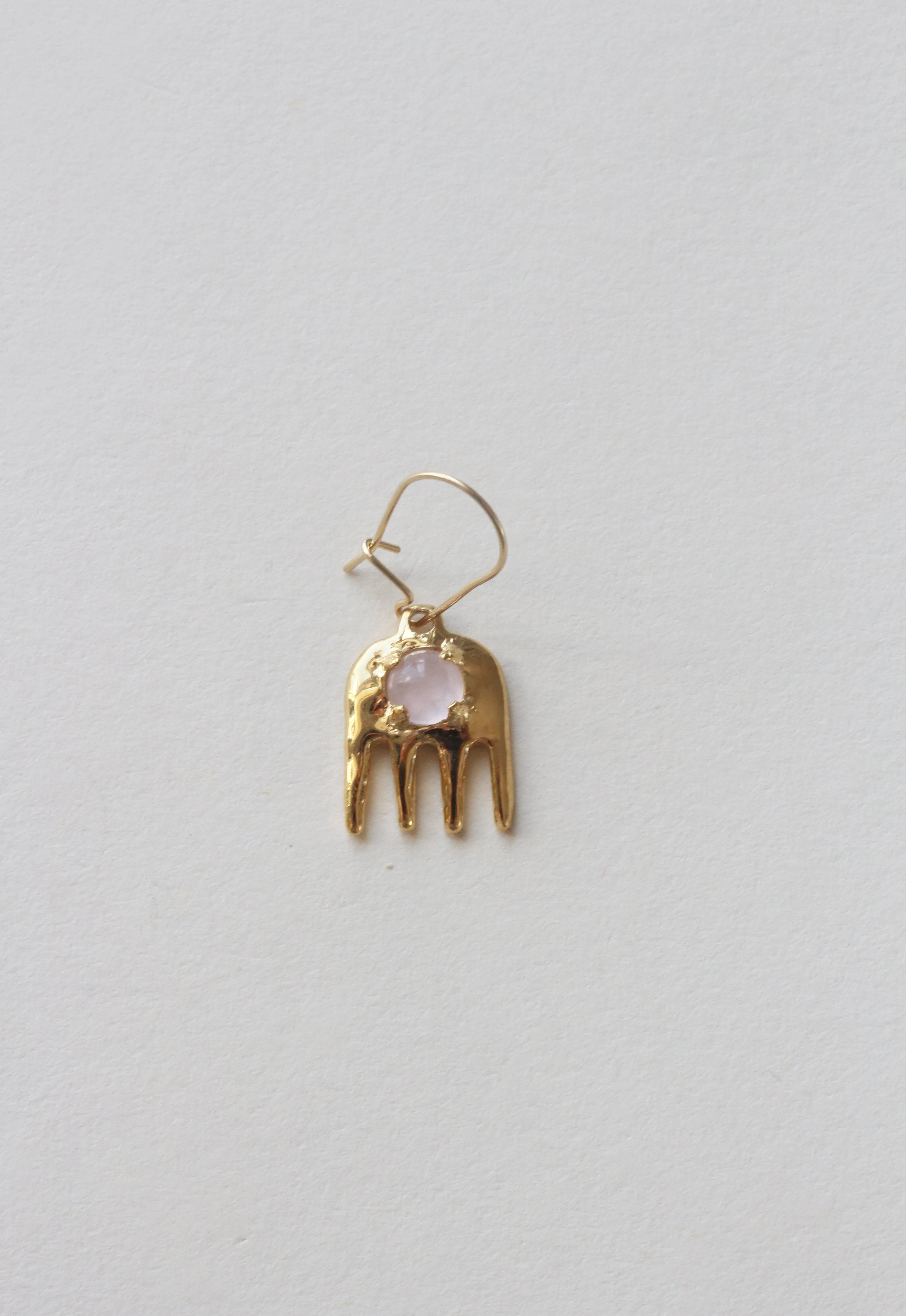 Rose Quartz Milagro Earring