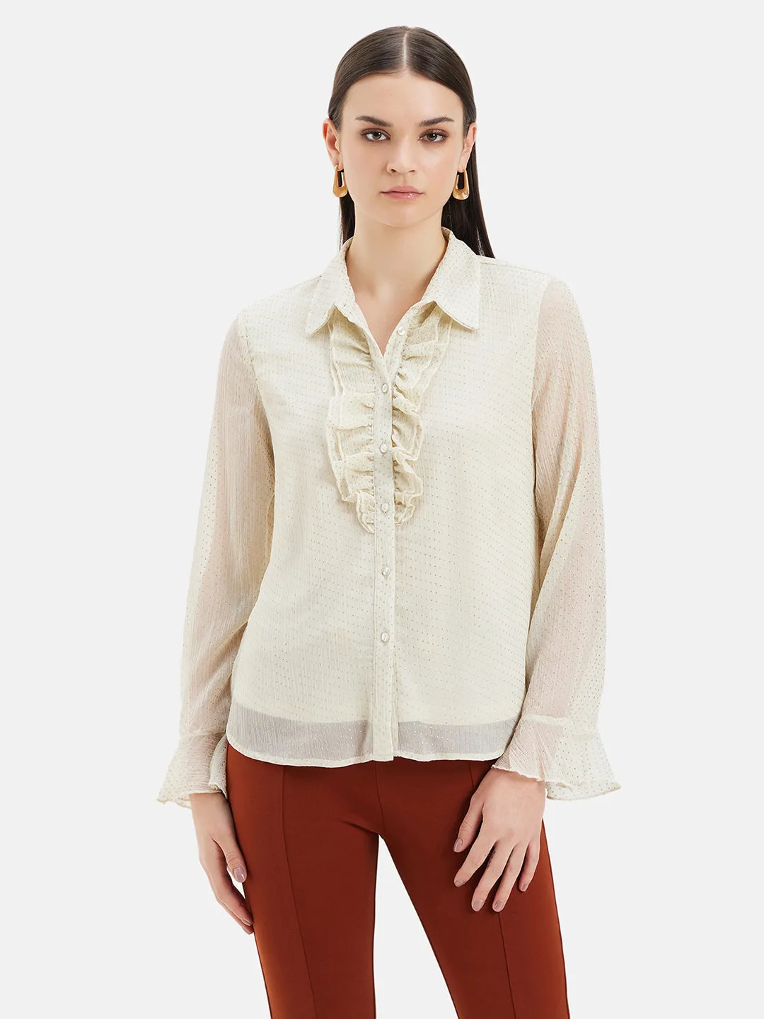 Ruffle Detail Shirt