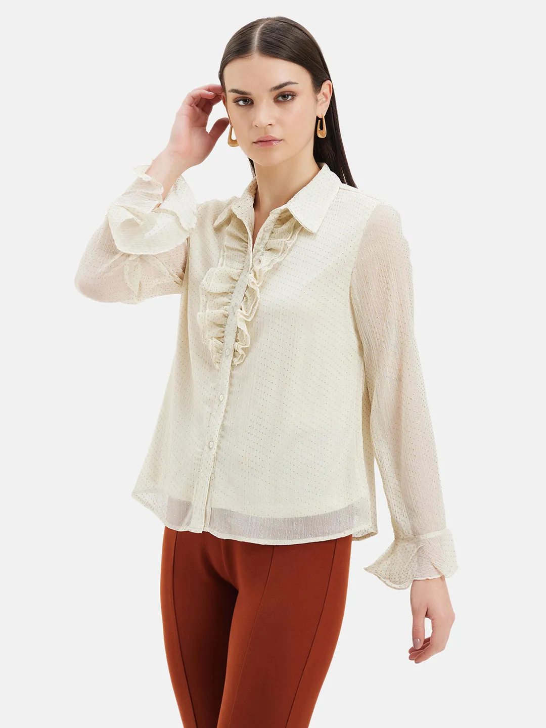 Ruffle Detail Shirt