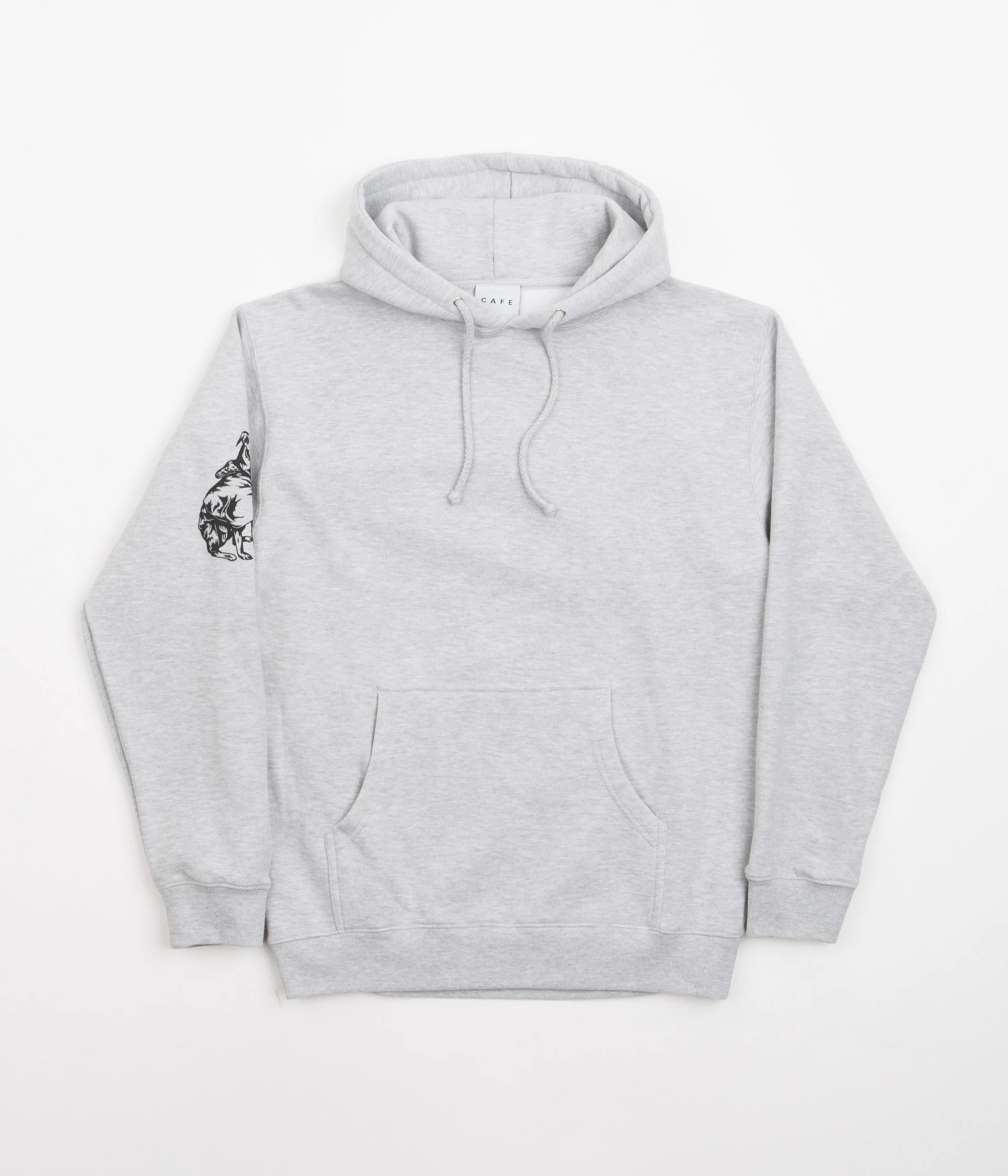 Skateboard Cafe Pooch Hoodie - Heather Grey