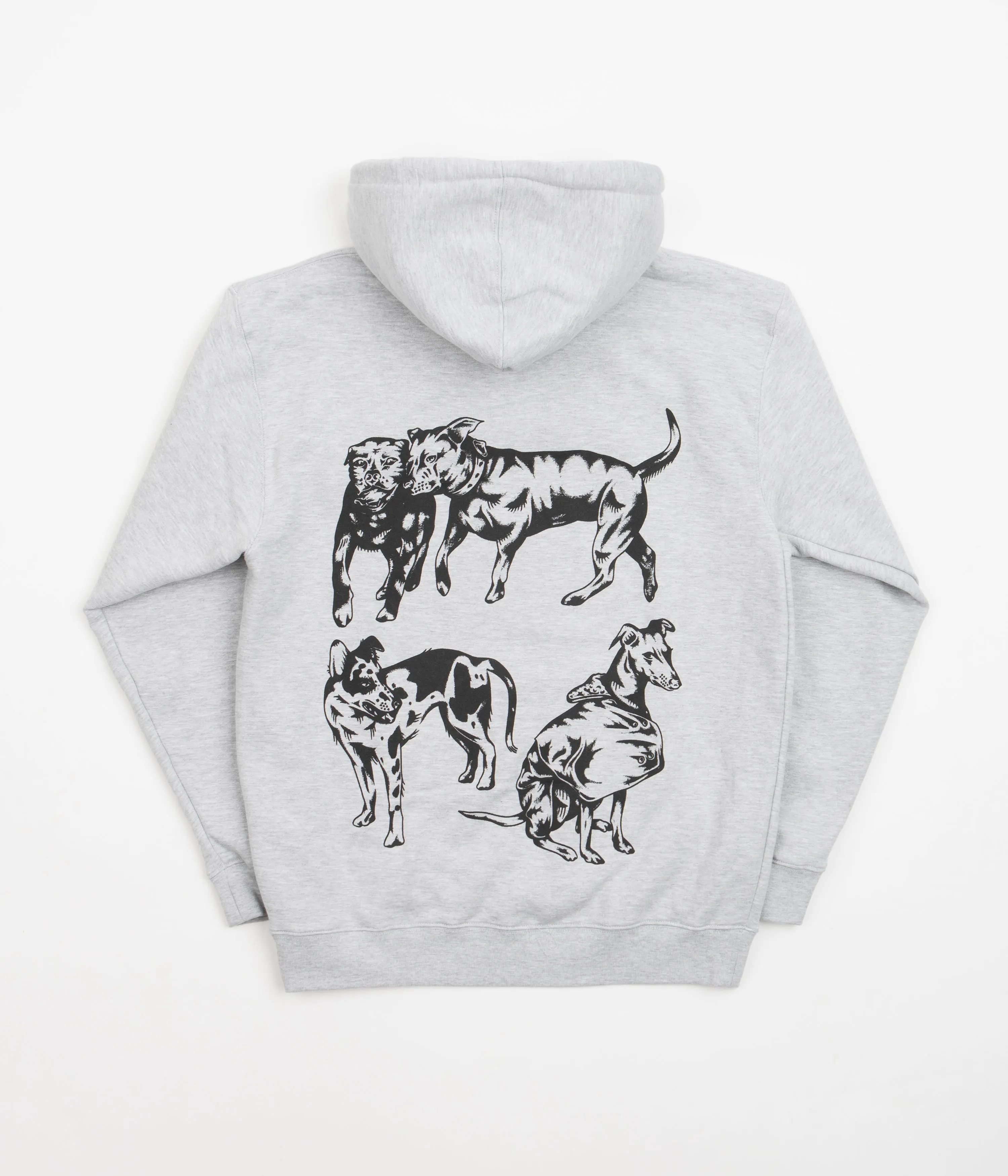 Skateboard Cafe Pooch Hoodie - Heather Grey