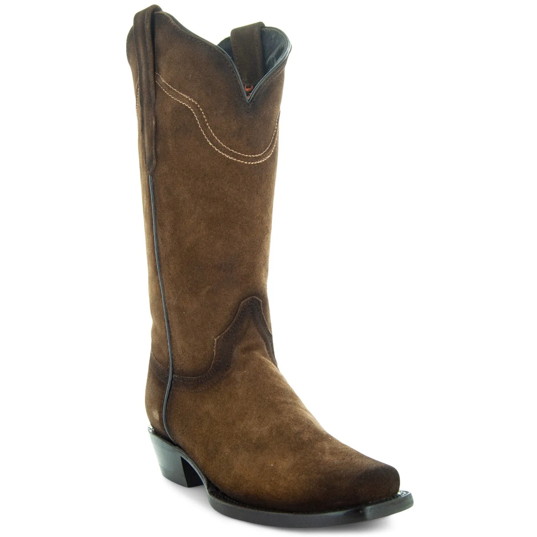 Soto Boots Women's Suede Burnished Cowboy Boots M50057