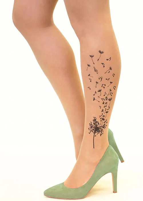 Stop And Stare Musical Dandelion Tights ()