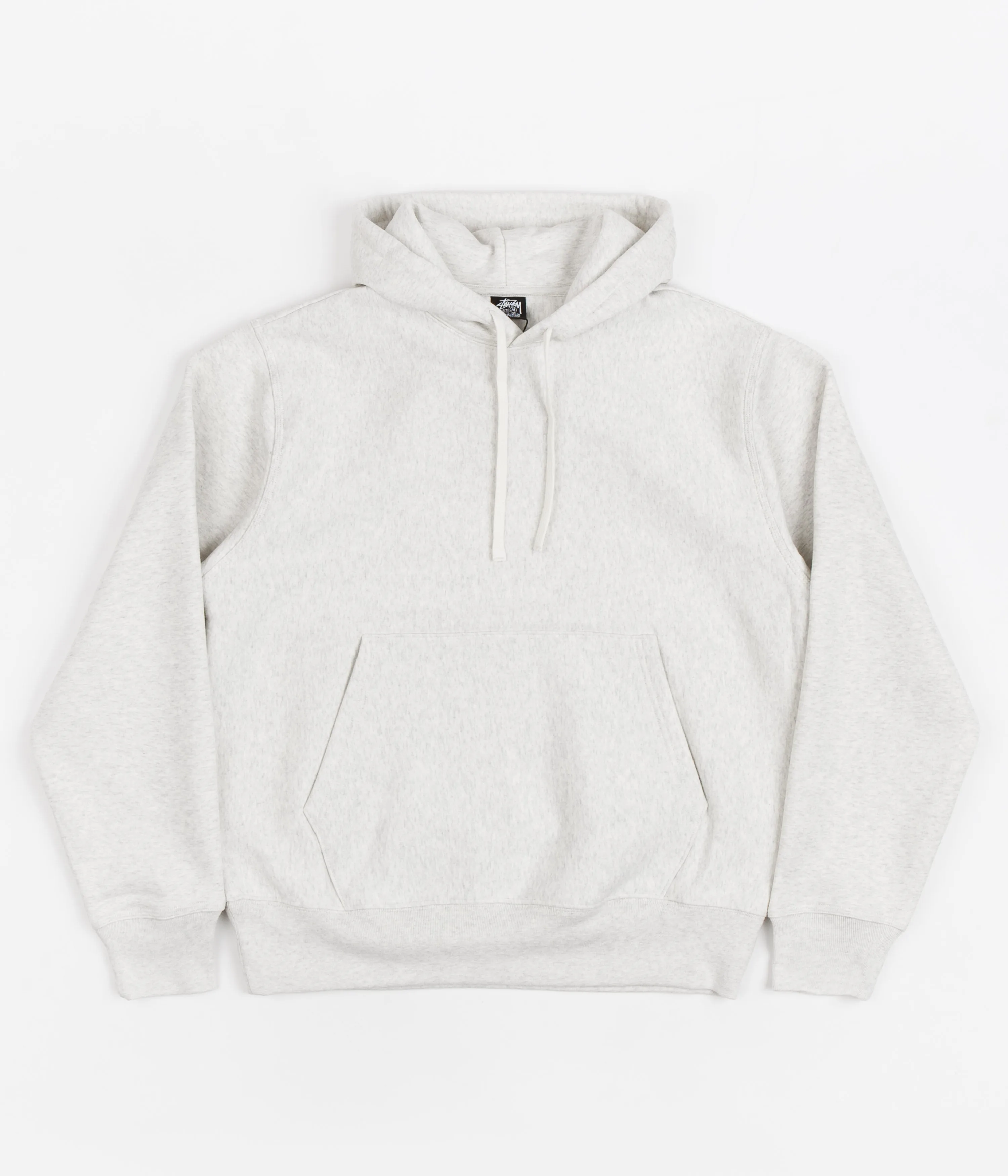 Stussy Back Hood Applique Hoodie - Ash Heather