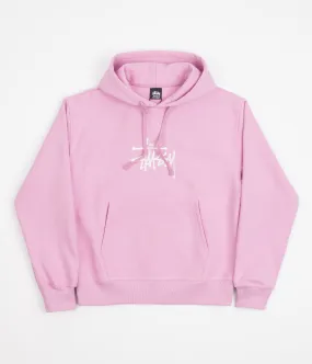 Stussy Basic Applique Hoodie - Pink