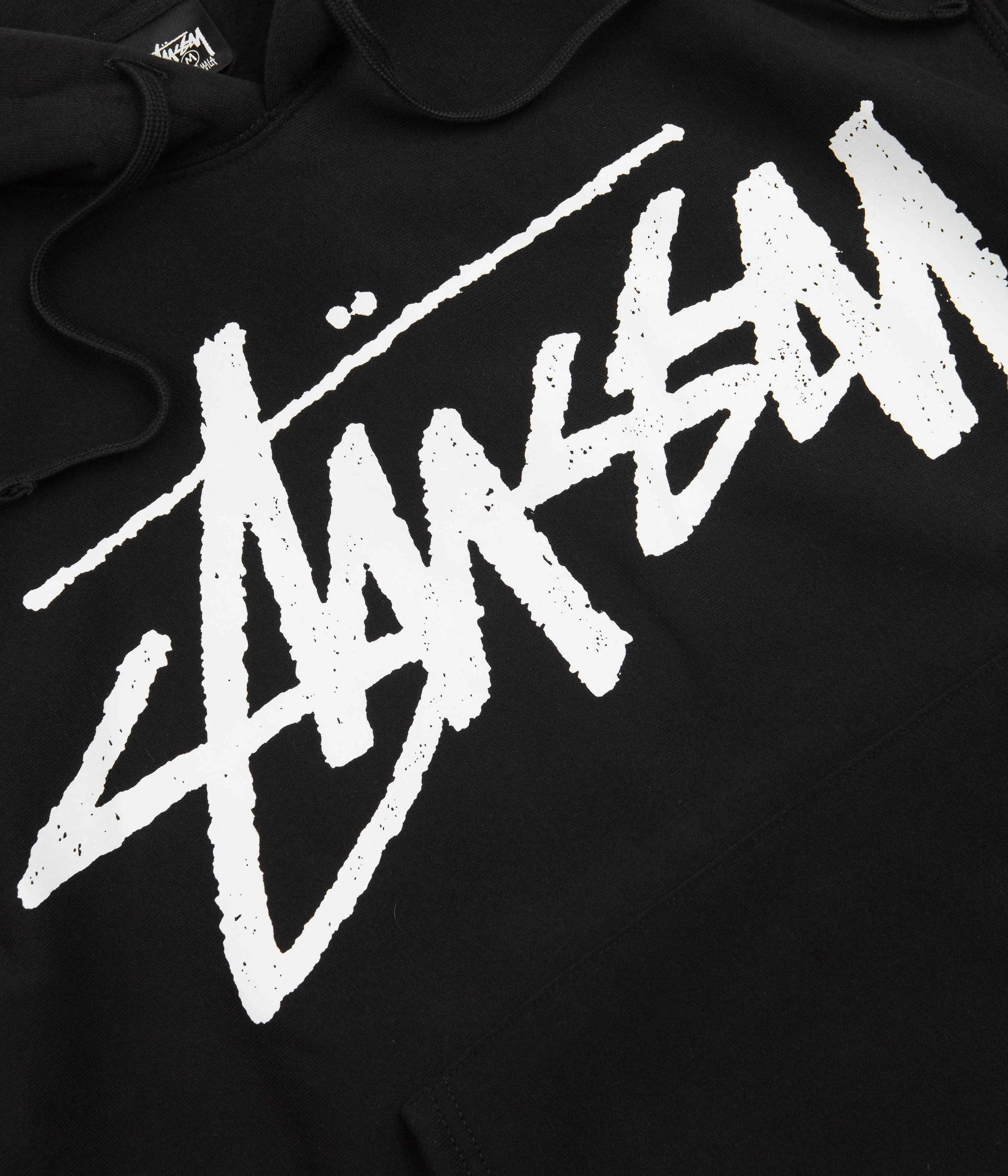 Stussy Big Stock Hoodie - Black