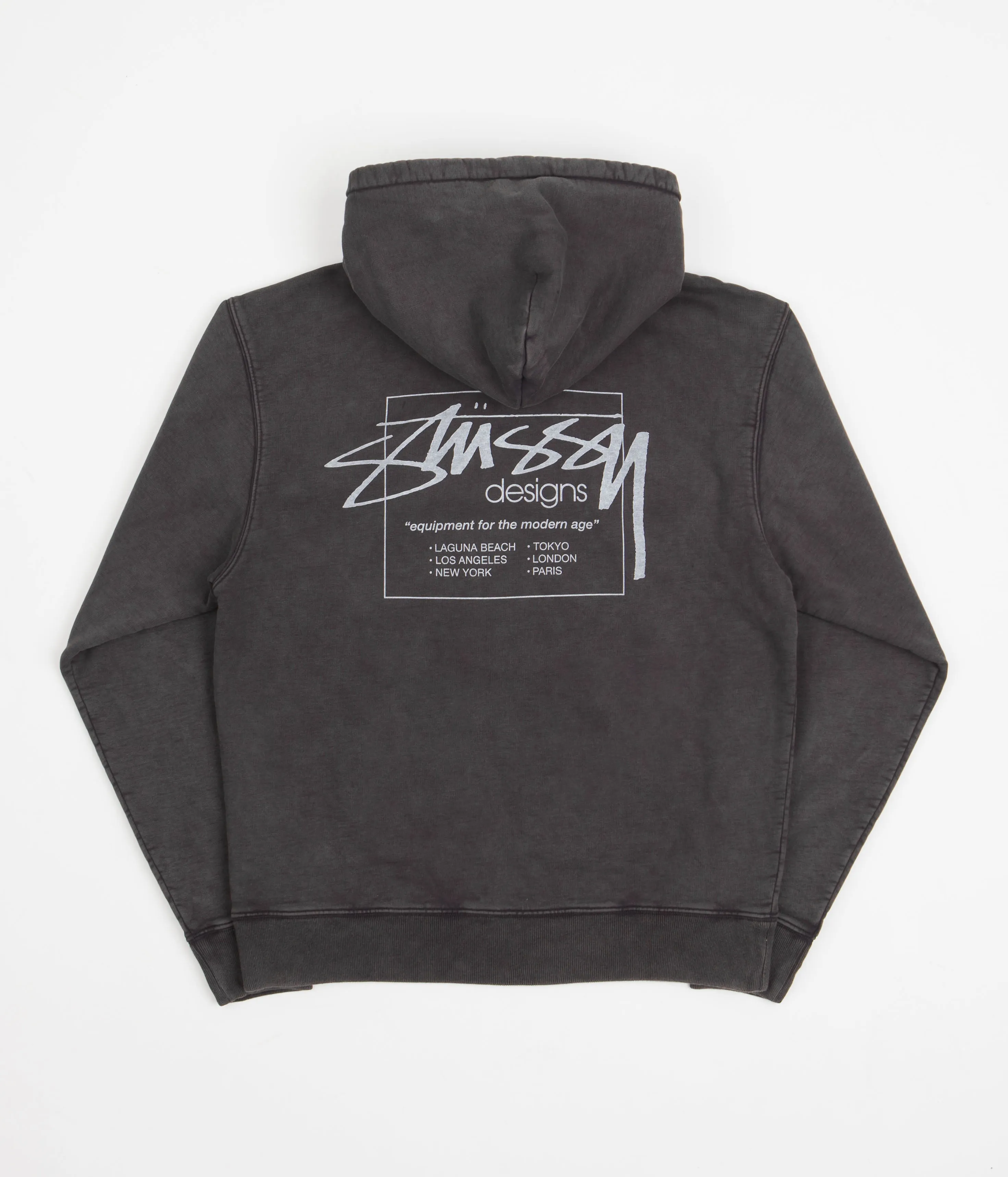 Stussy Dyed Stussy Designs Hoodie - Black