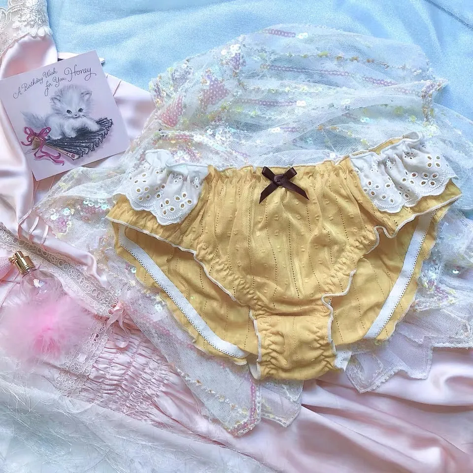 Summer night tea girly panties underwear