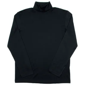 Sunspel - Roll Neck Long Sleeve T-shirt - Black