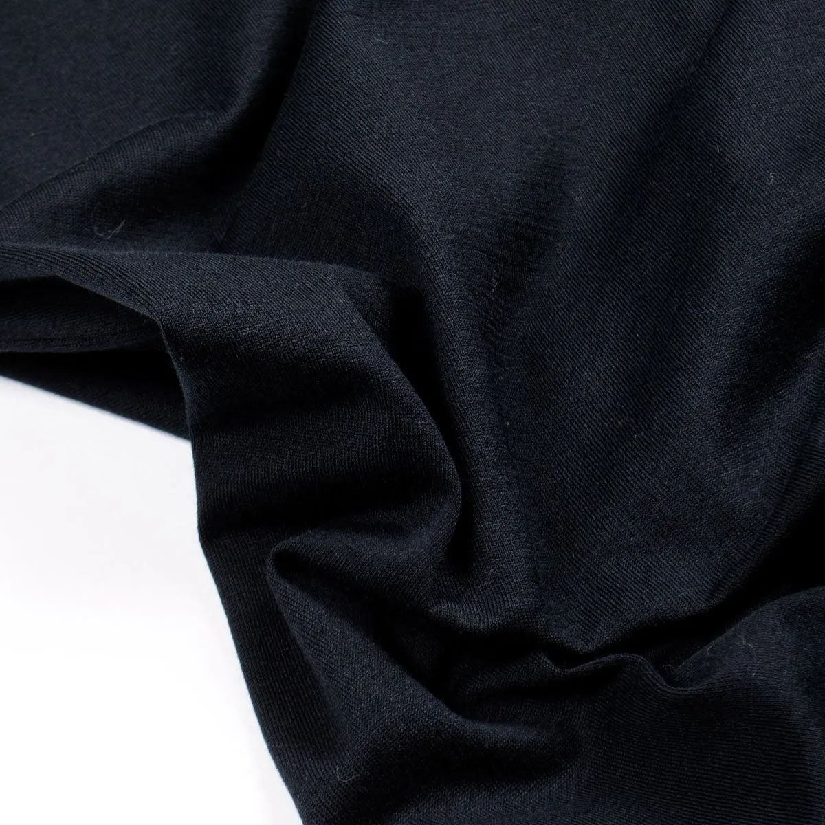 Sunspel - Roll Neck Long Sleeve T-shirt - Black