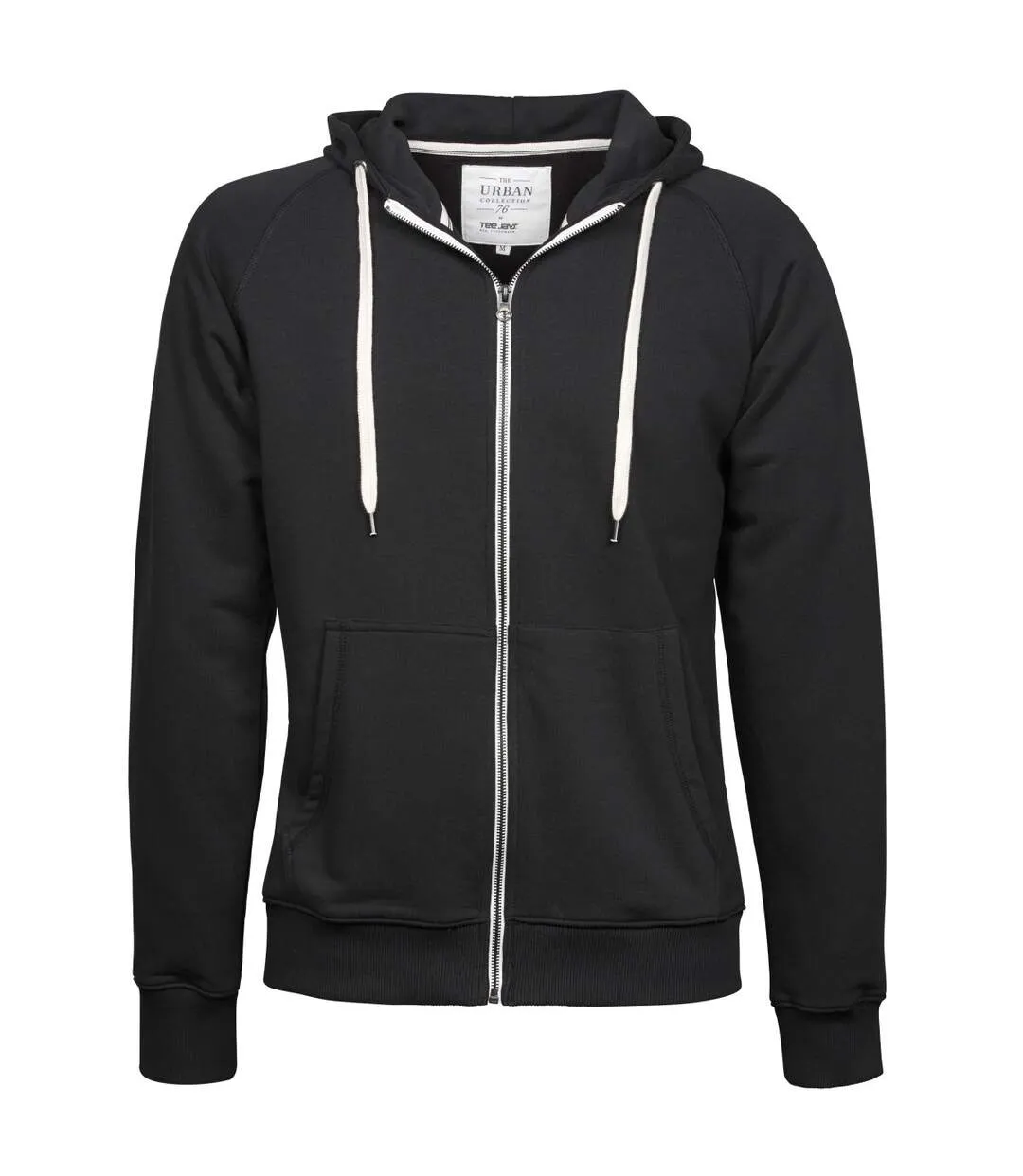 Tee Jays Mens Urban Zip Hoodie/Hoody (Black) - UTBC3315