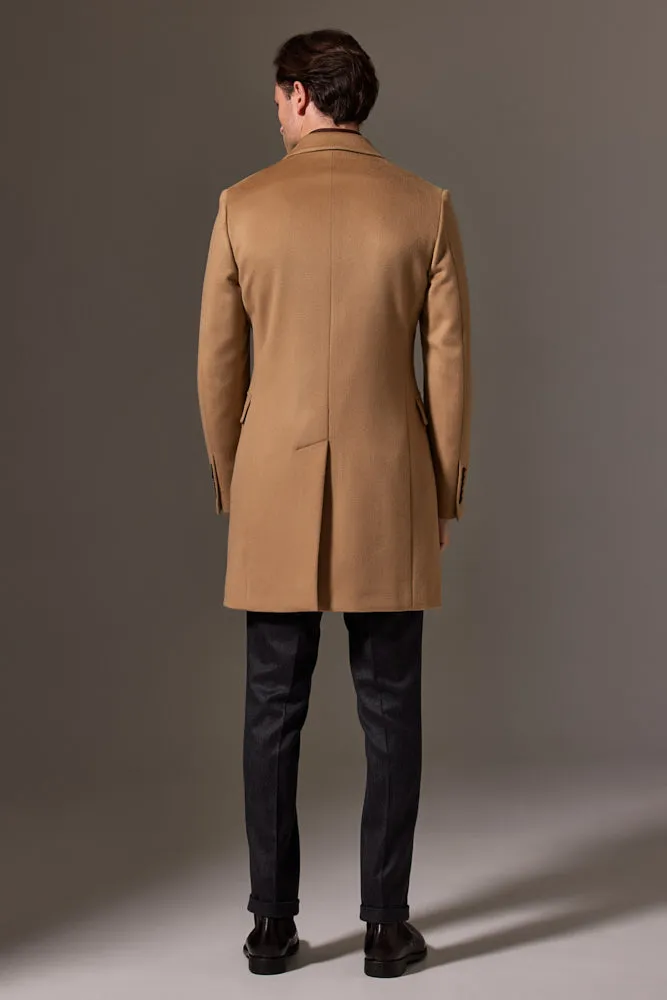 The Carter Peak Coat - Camel Wool Silk