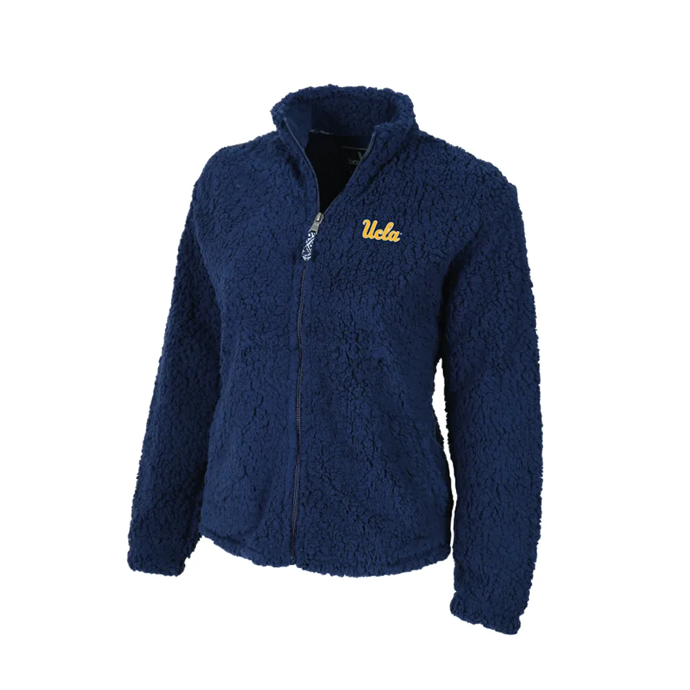 Ucla Script Girls Full Zip Sherpa Jacket