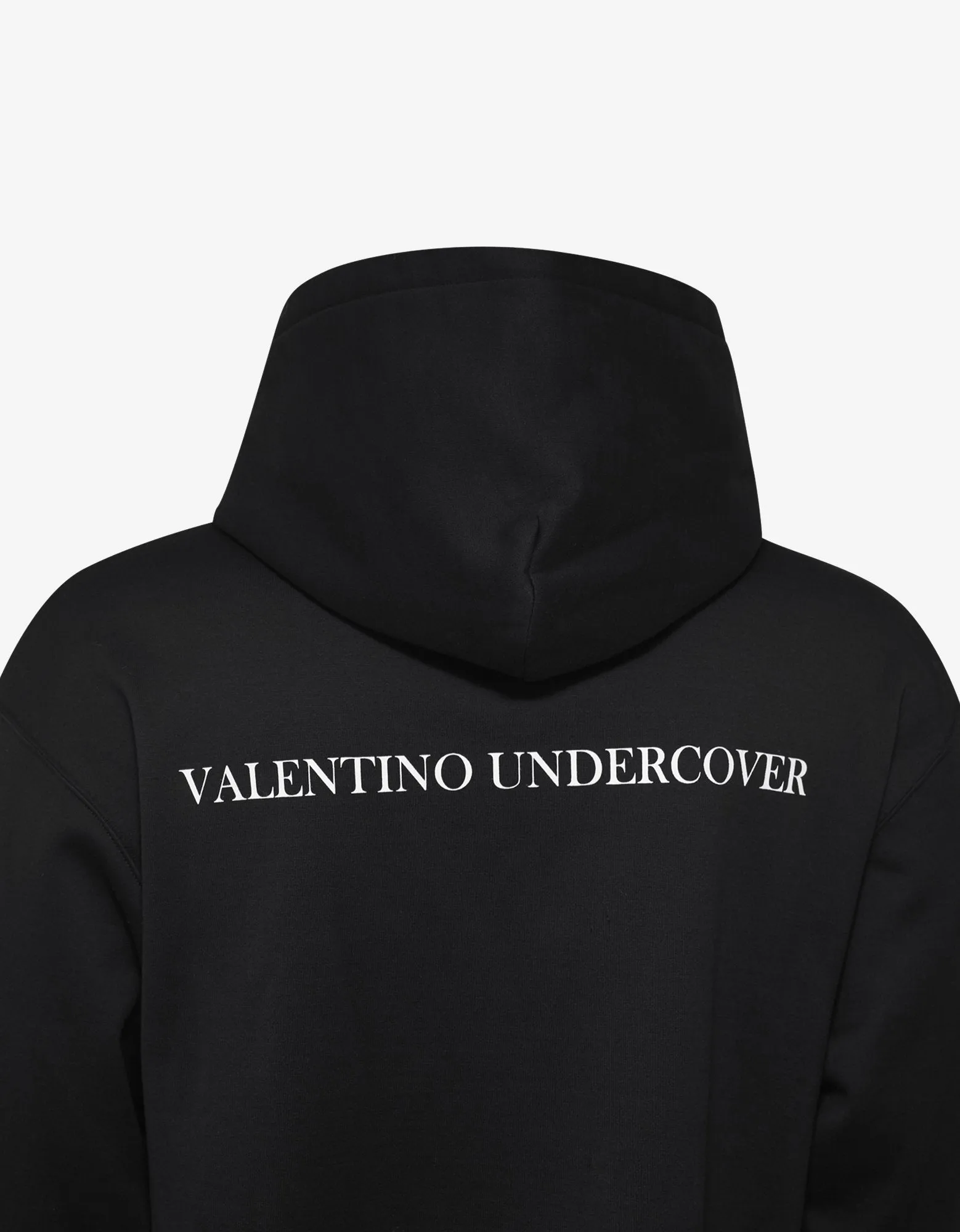 Undercover Black V Face UFO Print Hoodie