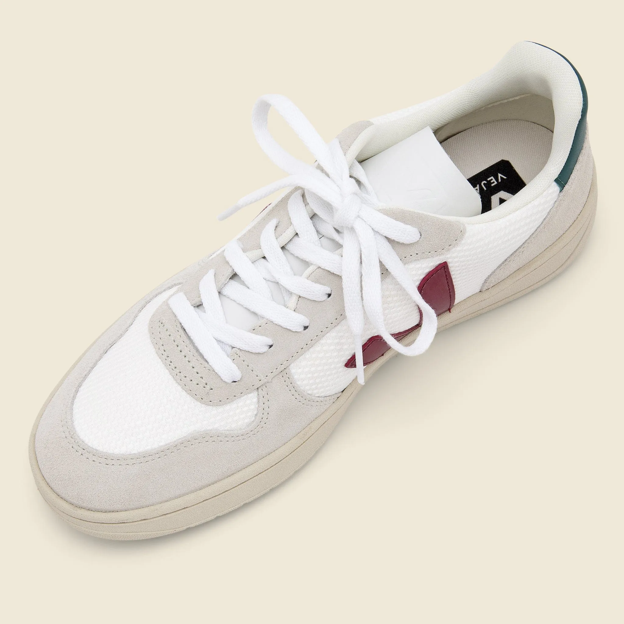 V-10 B-Mesh Sneaker - White/Marsala/Brittany