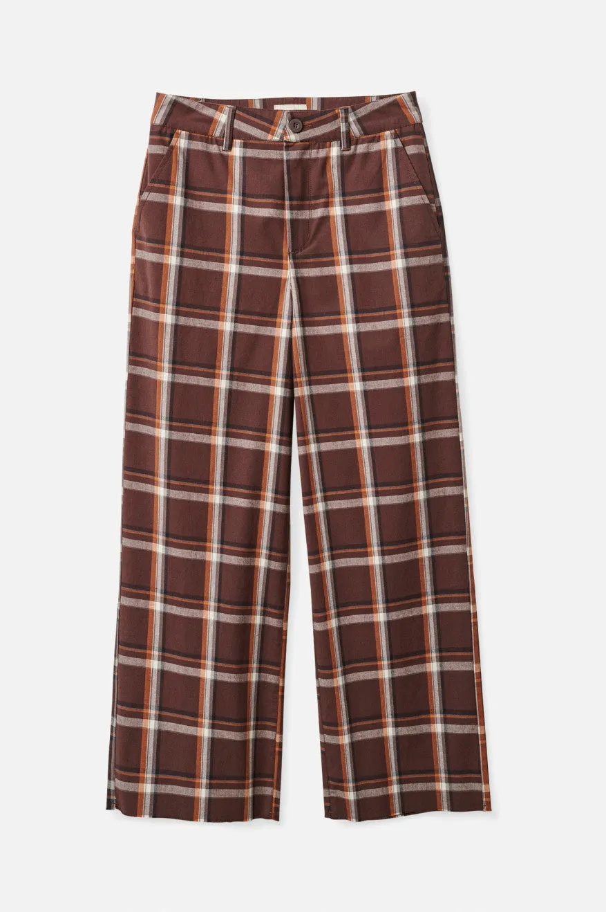 Victory Wide Leg Pant - Seal Brown