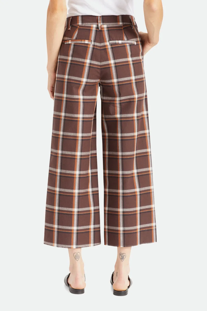 Victory Wide Leg Pant - Seal Brown