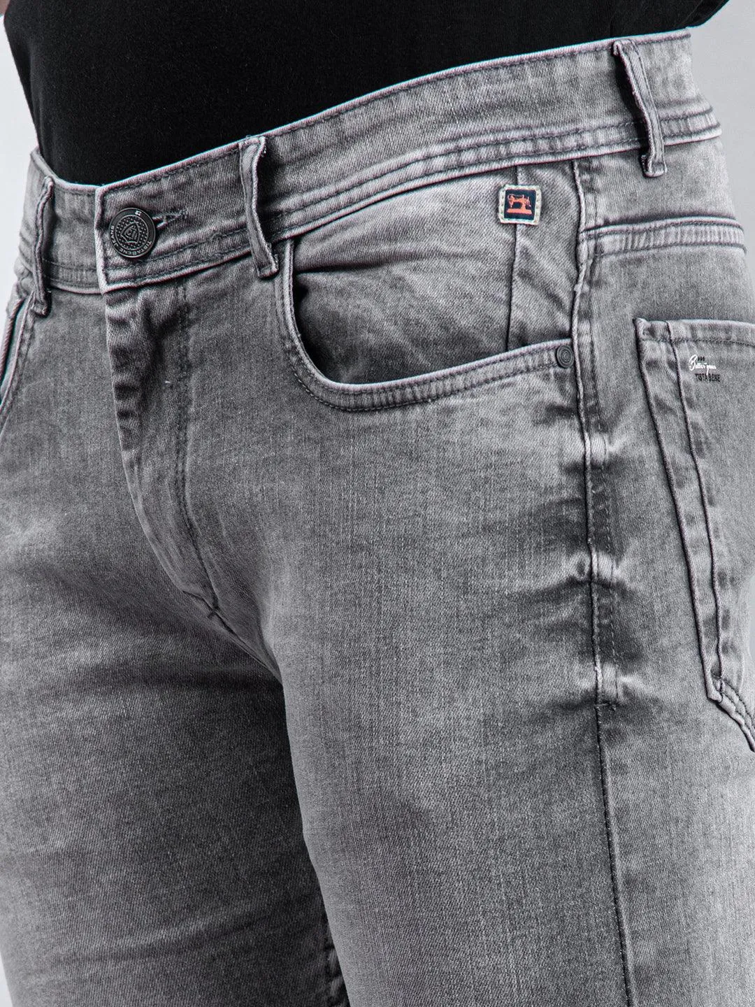 Washed Denim Men's Jeans