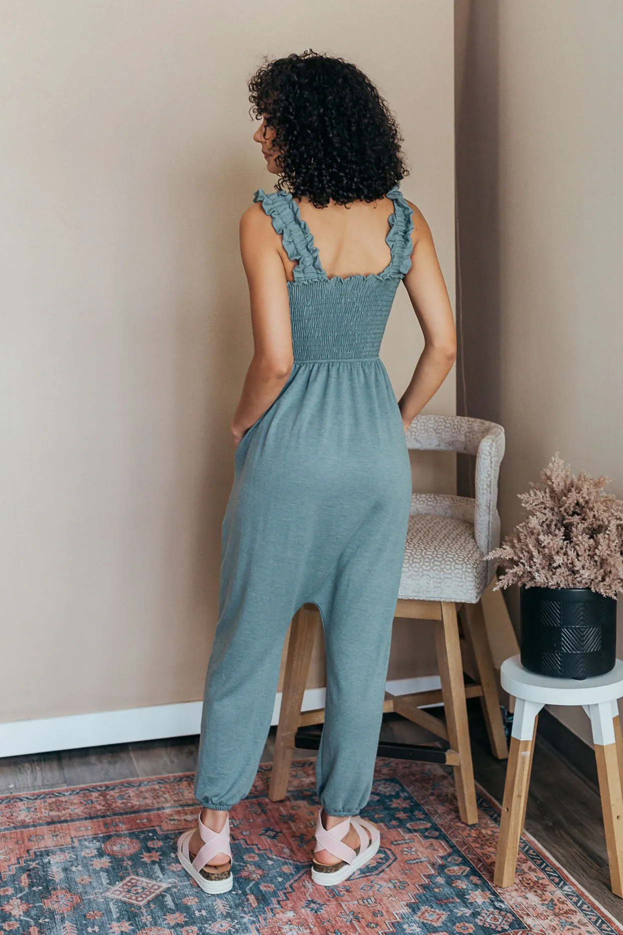 Willow Smocked Harlem Jumpsuit - 2 Colors