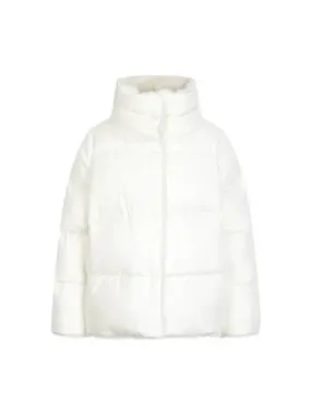 Women s Cashmere Silk Fur Down Padded Jacket Ivory 270279