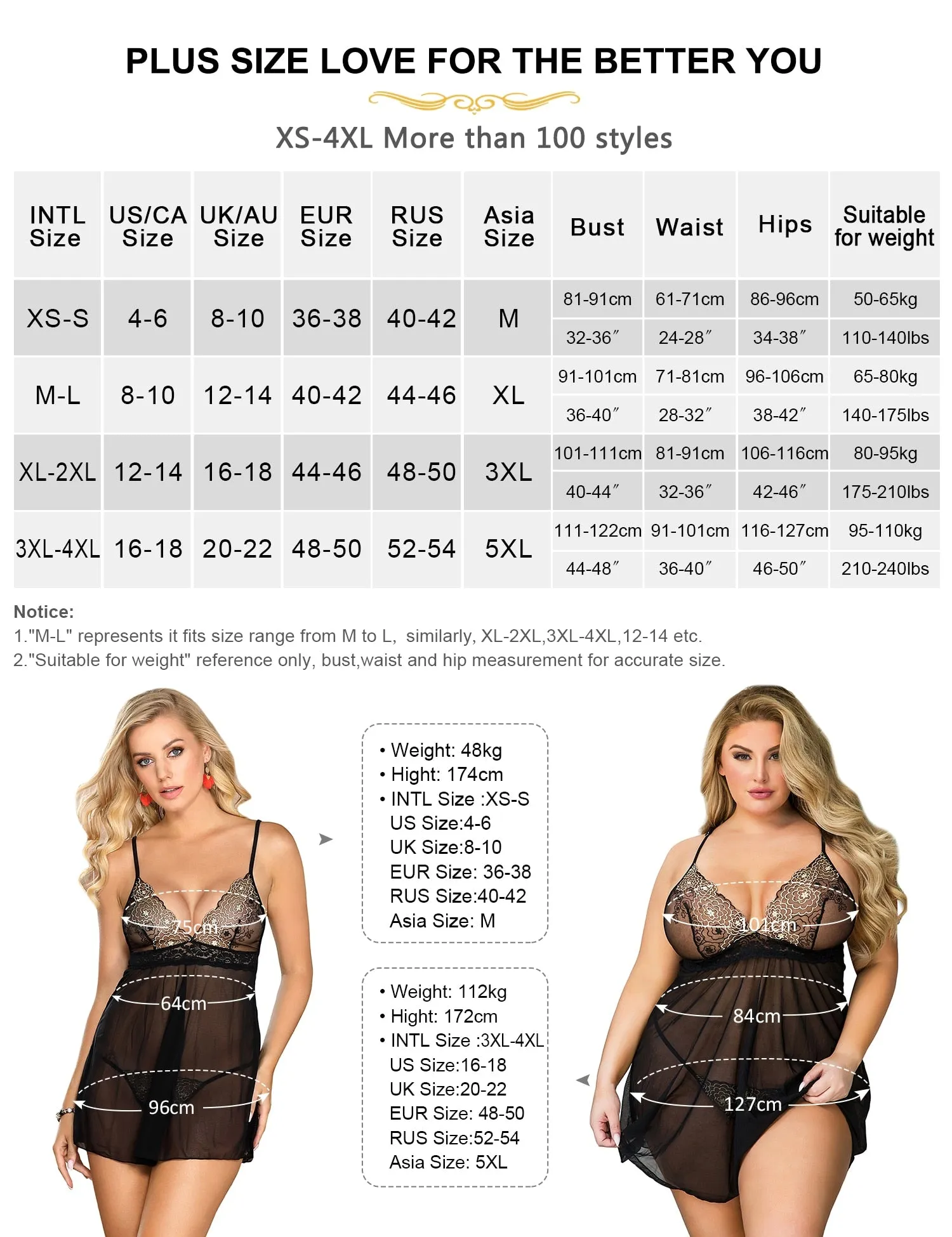 Women's Black Sexy Mesh Floral Transparent Curve Lure Babydoll Lingerie