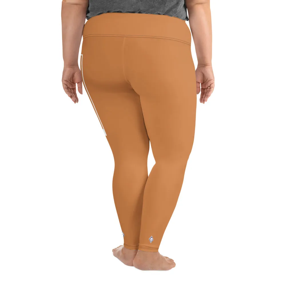 Women's Plus Size Yoga Pants Workout Leggings For Jiu Jitsu 007 - Raw Sienna