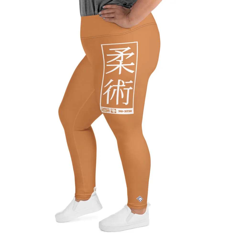 Women's Plus Size Yoga Pants Workout Leggings For Jiu Jitsu 007 - Raw Sienna