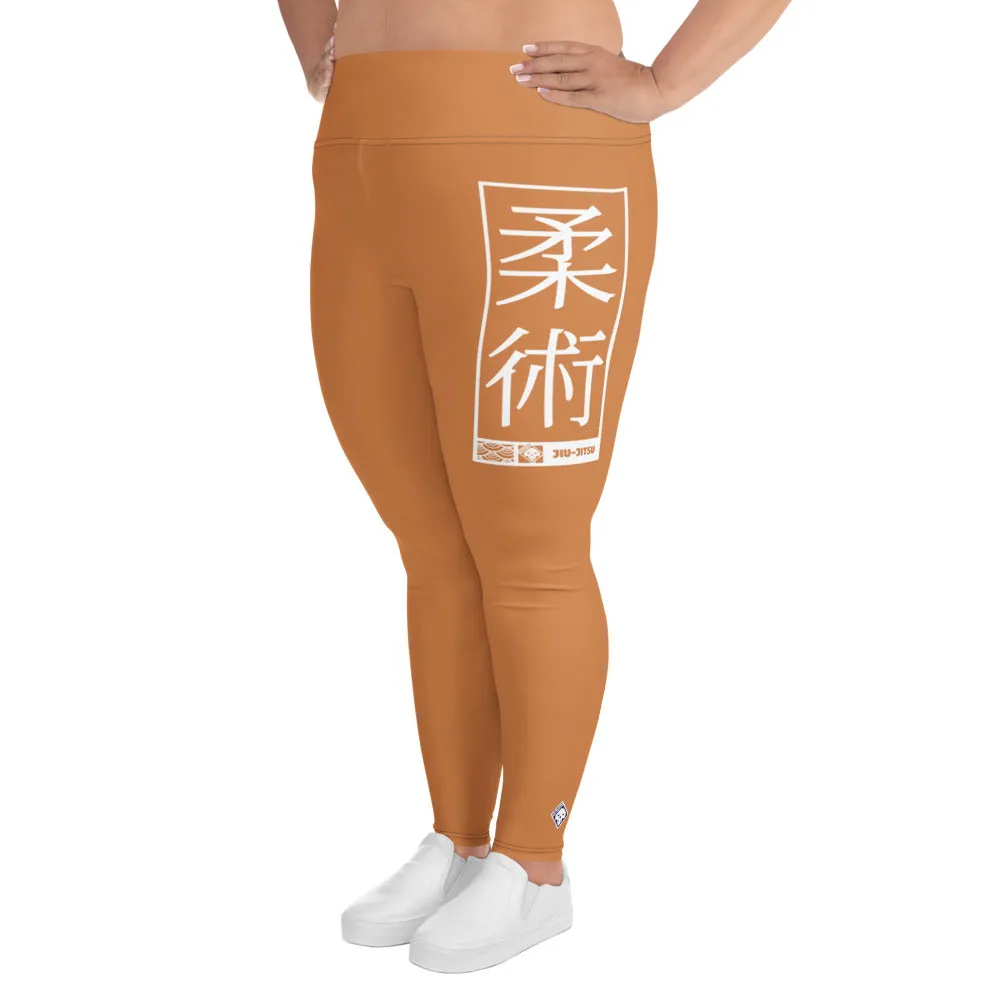 Women's Plus Size Yoga Pants Workout Leggings For Jiu Jitsu 007 - Raw Sienna