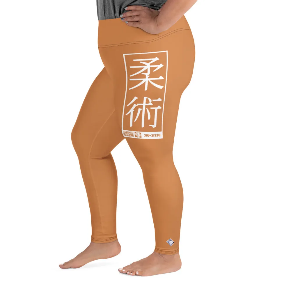 Women's Plus Size Yoga Pants Workout Leggings For Jiu Jitsu 007 - Raw Sienna