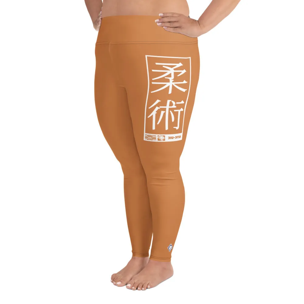 Women's Plus Size Yoga Pants Workout Leggings For Jiu Jitsu 007 - Raw Sienna