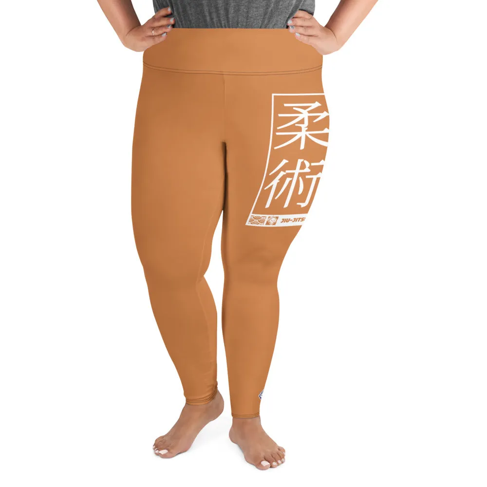 Women's Plus Size Yoga Pants Workout Leggings For Jiu Jitsu 007 - Raw Sienna