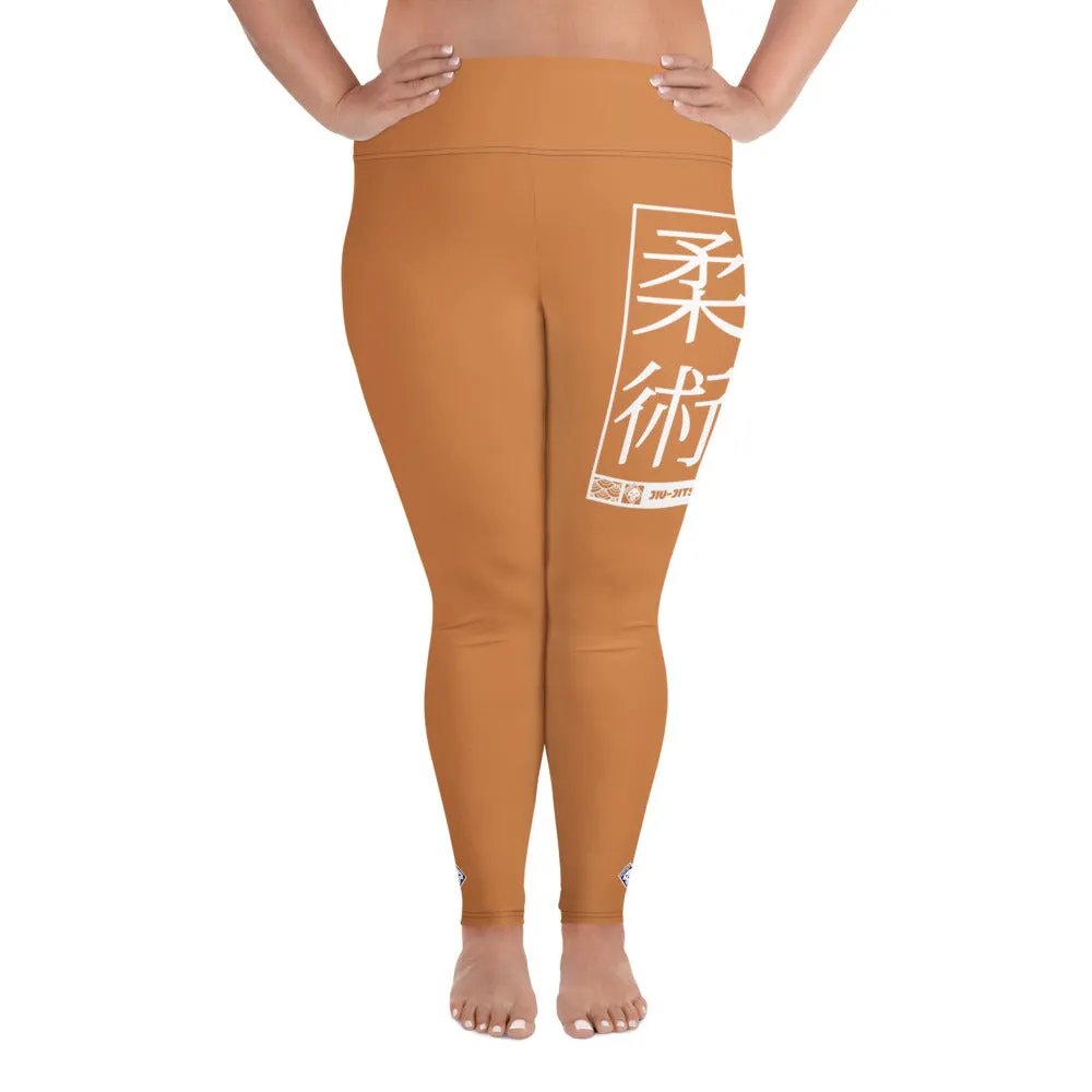 Women's Plus Size Yoga Pants Workout Leggings For Jiu Jitsu 007 - Raw Sienna