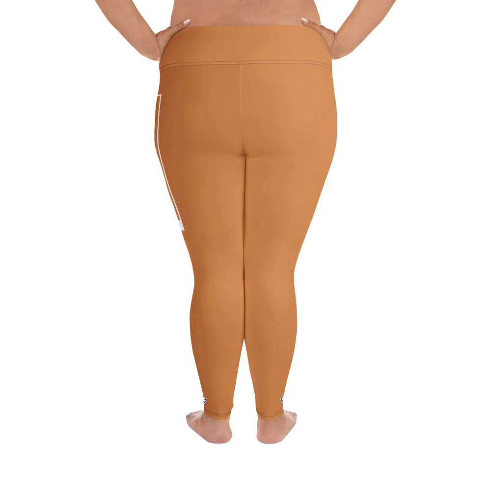 Women's Plus Size Yoga Pants Workout Leggings For Jiu Jitsu 007 - Raw Sienna