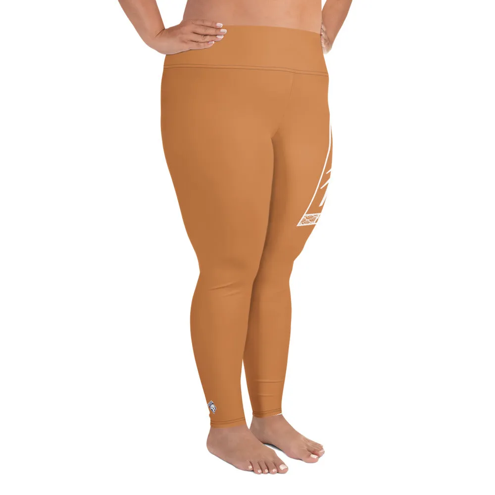 Women's Plus Size Yoga Pants Workout Leggings For Jiu Jitsu 007 - Raw Sienna