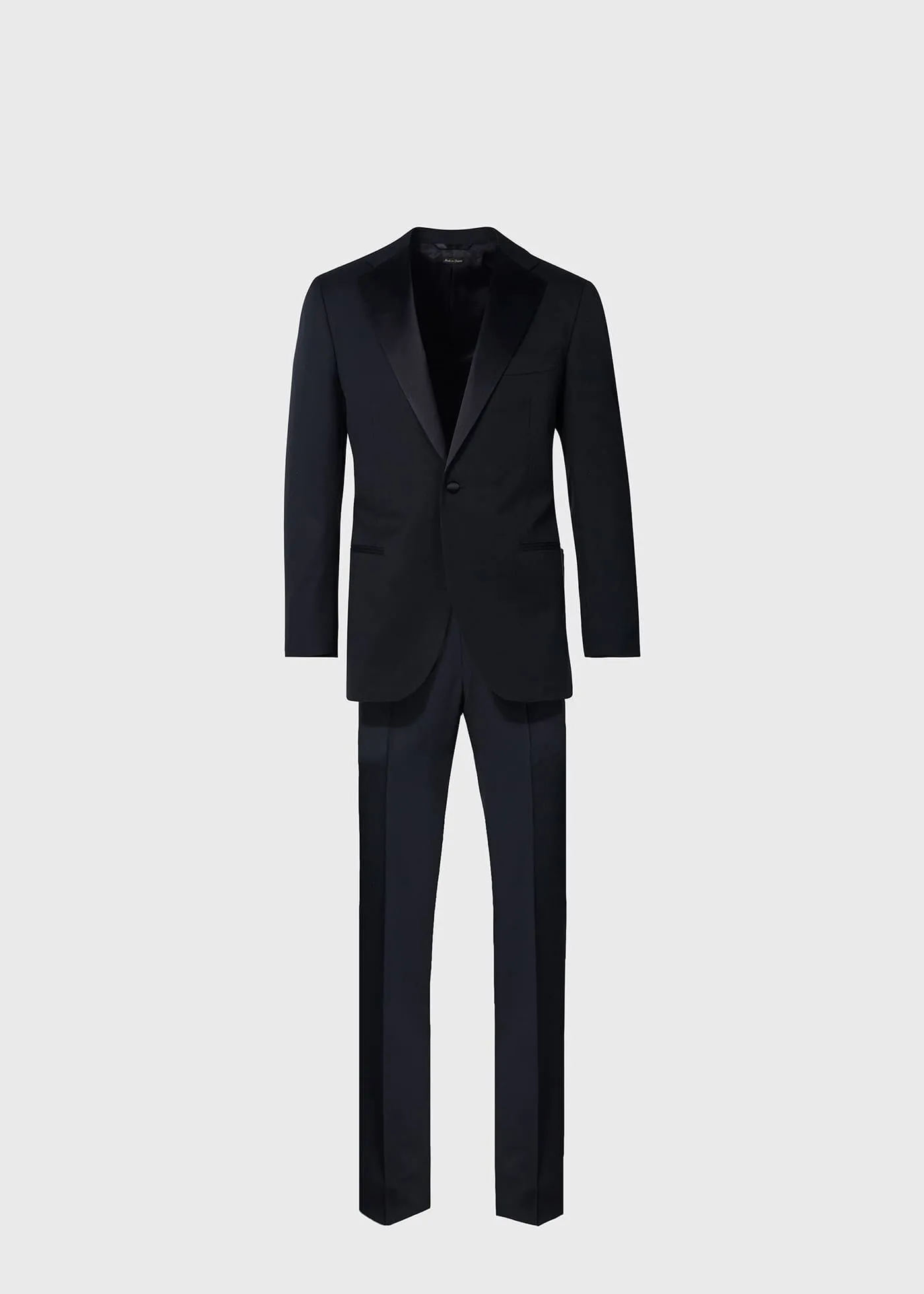 Wool Tuxedo with Satin Notch Lapel