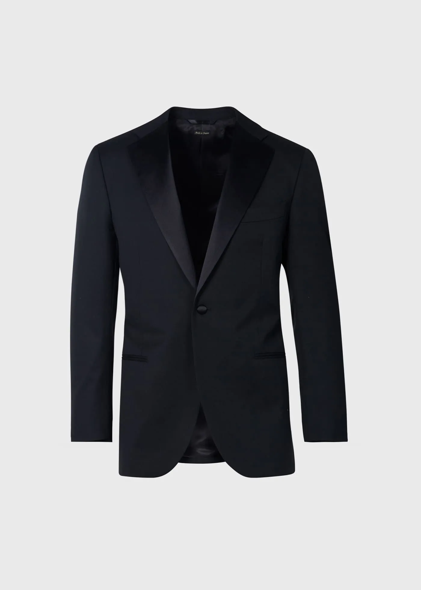 Wool Tuxedo with Satin Notch Lapel