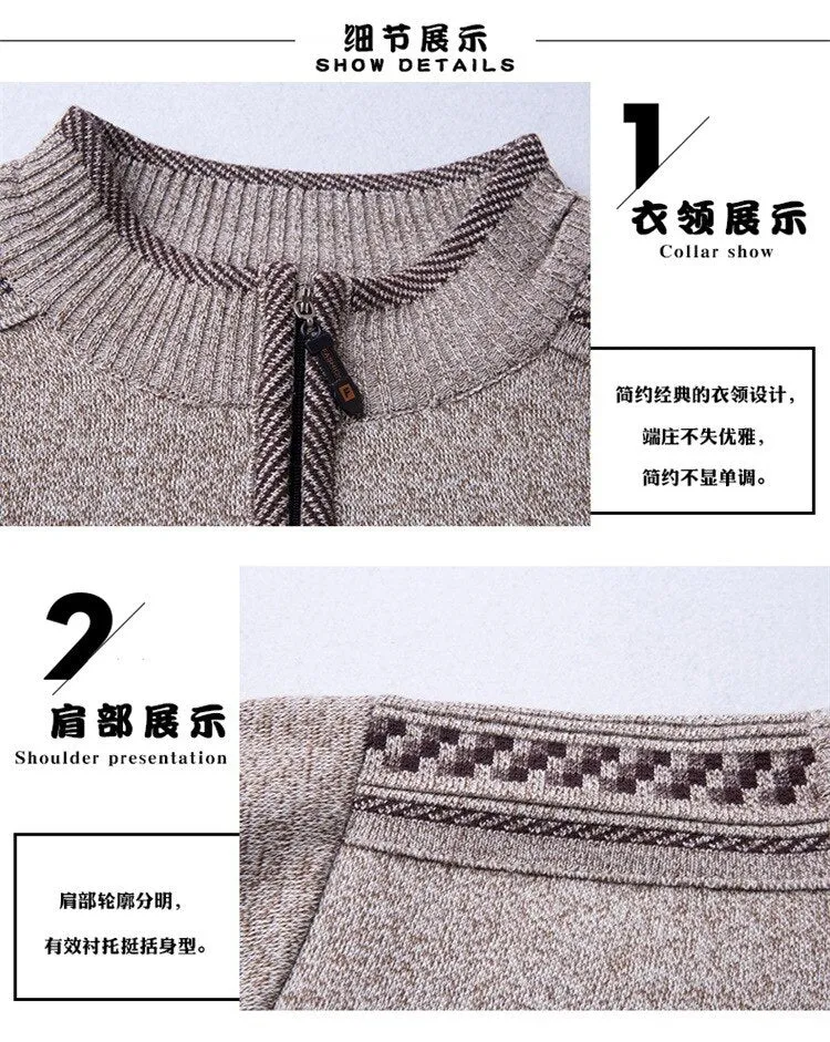 Xituodai New autumn and winter men's Korean version of the bottoming shirt youth long-sleeved knit shirt collar men's clothing