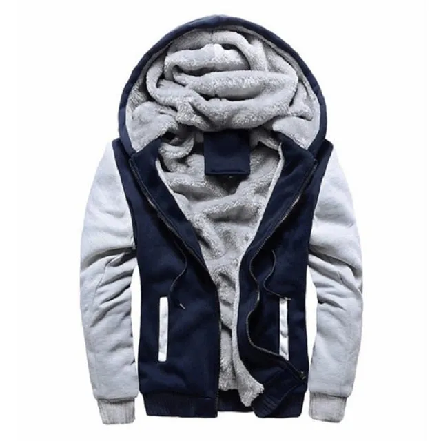 Xituodai NEW Men Hoodies  Autumn Fashion Tracksuit Sweatshirt Men's Winter Collar Cap Long Sleeves zipper Hoody Sports Sweatshir