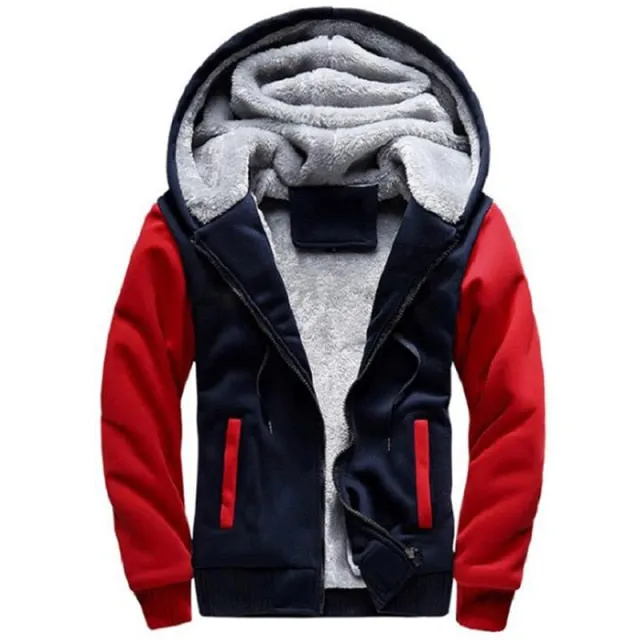 Xituodai NEW Men Hoodies  Autumn Fashion Tracksuit Sweatshirt Men's Winter Collar Cap Long Sleeves zipper Hoody Sports Sweatshir